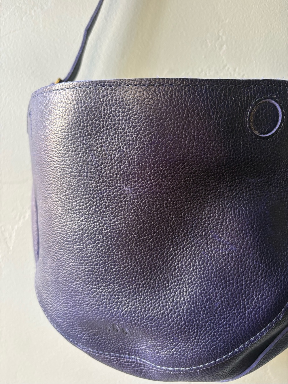 Portland Leather Navy Koala Sling Bag - Picture 5 of 11